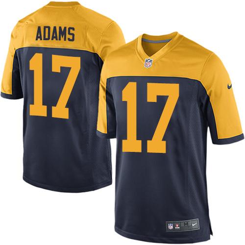 Nike Packers #17 Davante Adams Navy Blue Alternate Youth Stitched NFL New Elite Jersey